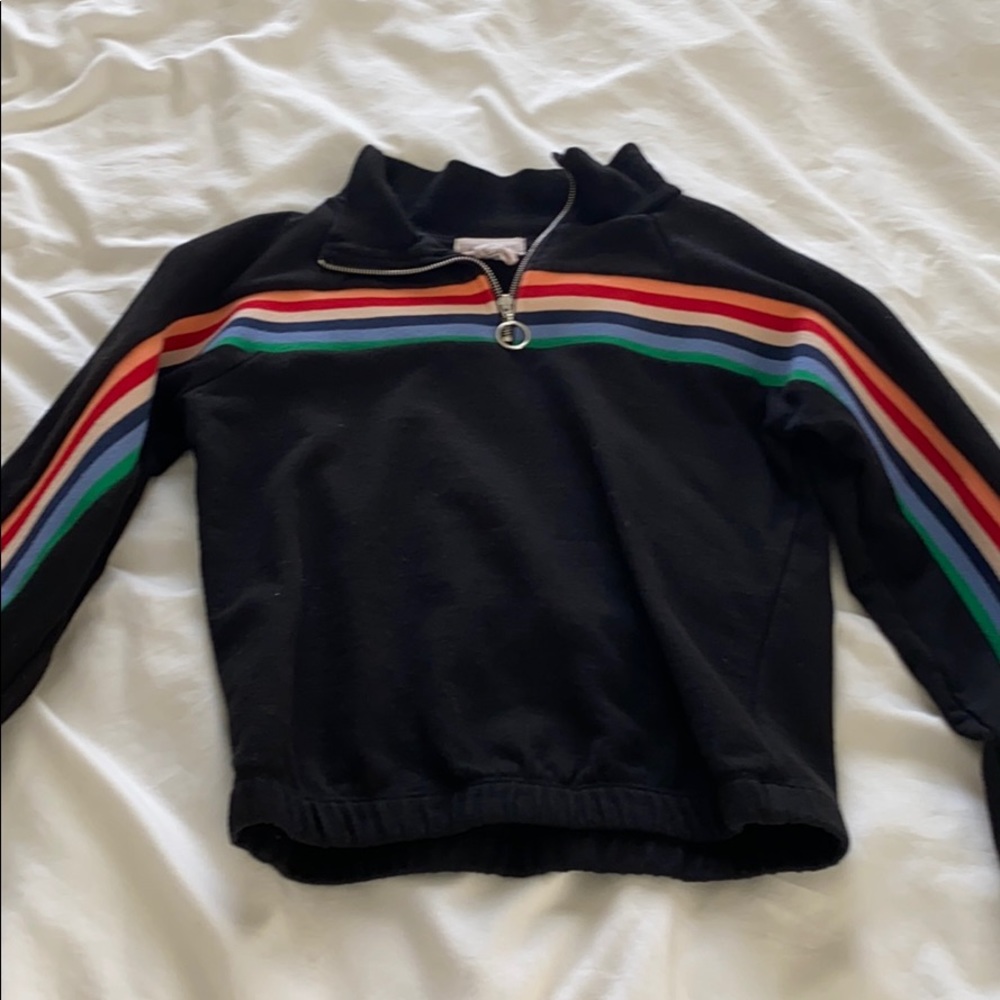 Full tilt kids quarter zip sweater.